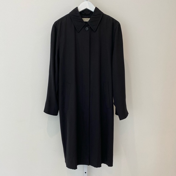 CALVIN KLEIN COLLECTION LIGHTWEIGHT SILK COAT 6 - Picture 4 of 16